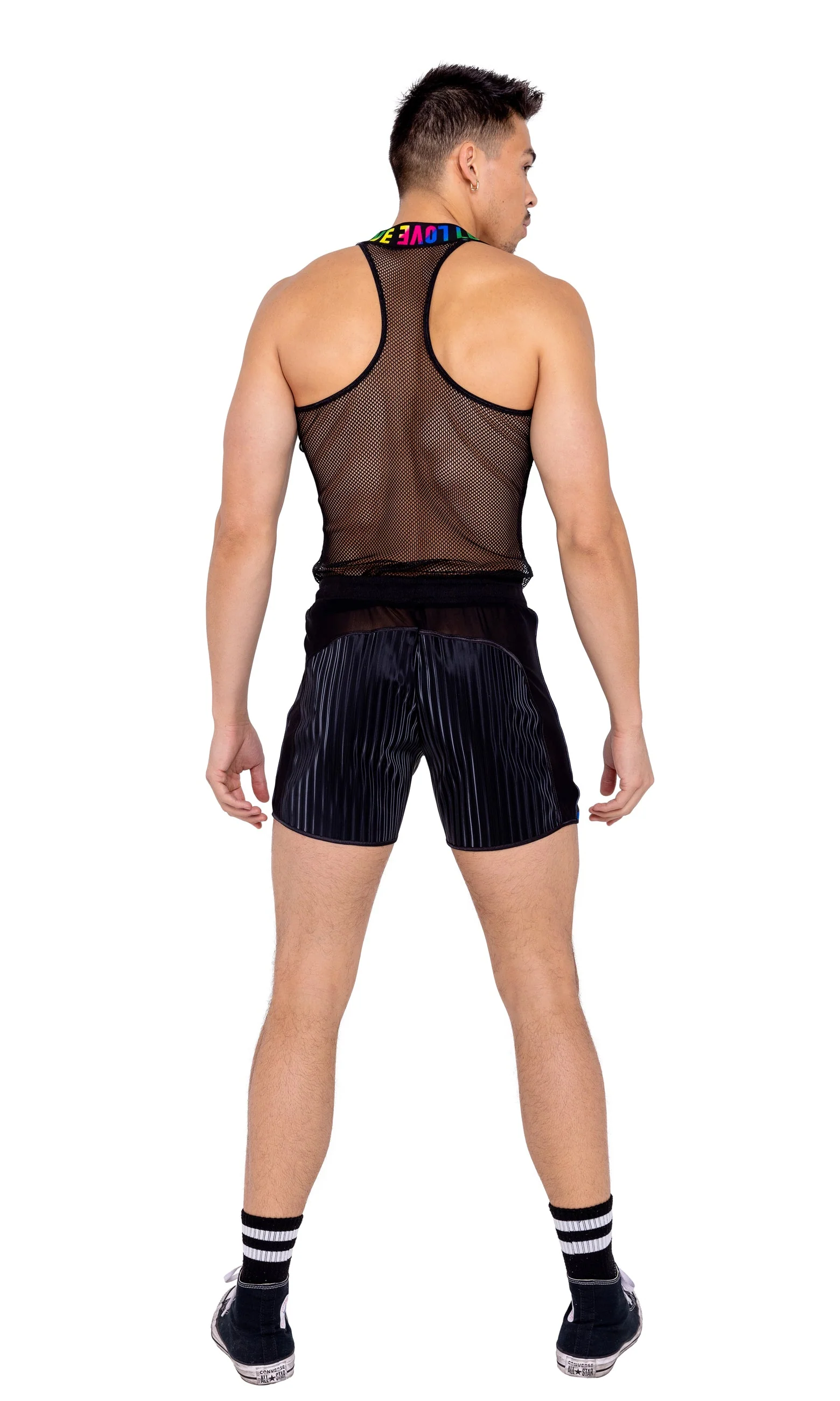 6149 - Mens Pride Fishnet Tank Top - Image 4